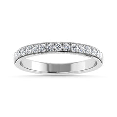 Diamond 1/4 Ct.Tw. Ladies Wedding Band in 14K White Gold