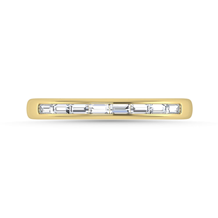 Diamond 1/4 Ct.Tw. Baguette Cut Anniversary Band in 14K Yellow Gold