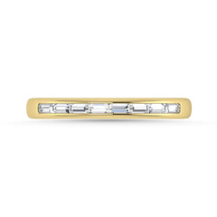 Diamond 1/4 Ct.Tw. Baguette Cut Anniversary Band in 14K Yellow Gold