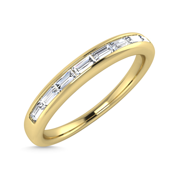 Diamond 1/4 Ct.Tw. Baguette Cut Anniversary Band in 14K Yellow Gold