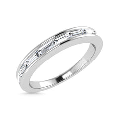 Diamond 3/8 Ct.Tw. Baguette Cut Anniversary Band in 14K White Gold