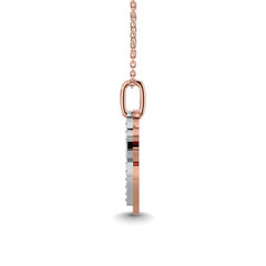 Diamond 1/10 Ct.Tw. Palm Tree Pendant in 14K Rose Gold