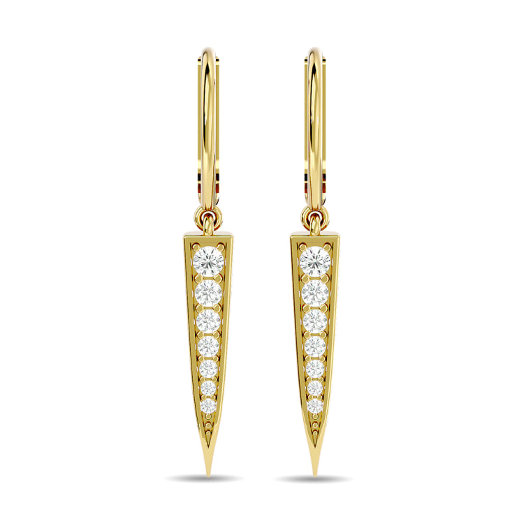 Diamond Fashion Earrings 1/6 ct tw in 10K Yellow Gold