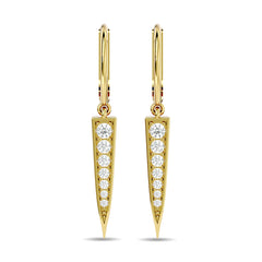 Diamond Fashion Earrings 1/6 ct tw in 10K Yellow Gold