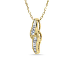 Diamond 1/4 Ct.Tw. Fashion Pendant in 14K Yellow Gold