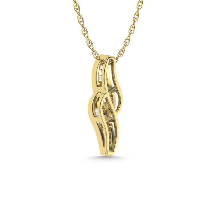 Diamond 1/4 Ct.Tw. Fashion Pendant in 14K Yellow Gold