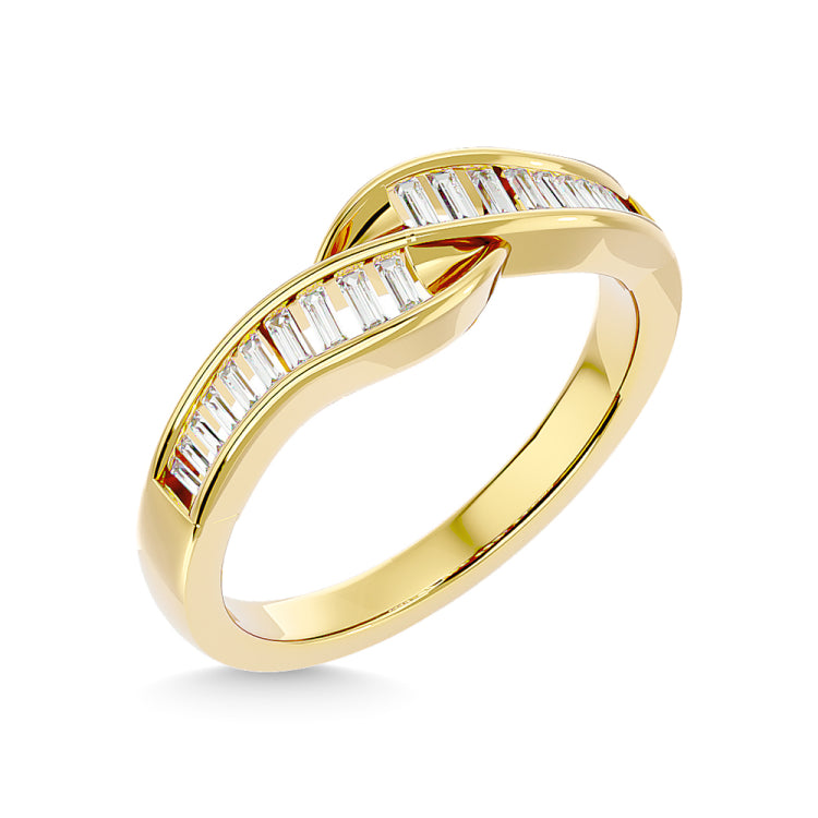 Diamond 1/3 Ct.Tw. Ladies Wedding Band in 14K Yellow Gold
