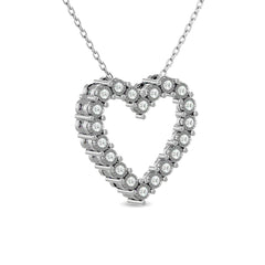 Diamond 1/6 Ct.Tw. Heart Pendant in Sterling Silver