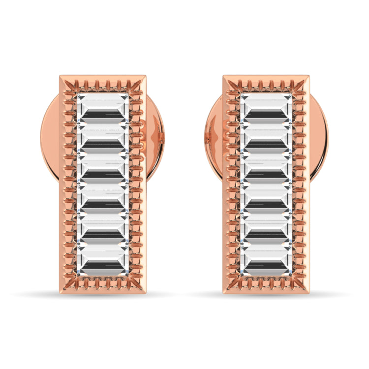 Diamond 1/20 Ct.Tw. Fashion Earrings in 10K Rose Gold