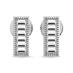 Diamond 1/20 Ct.Tw. Fashion Earrings in 10K White Gold