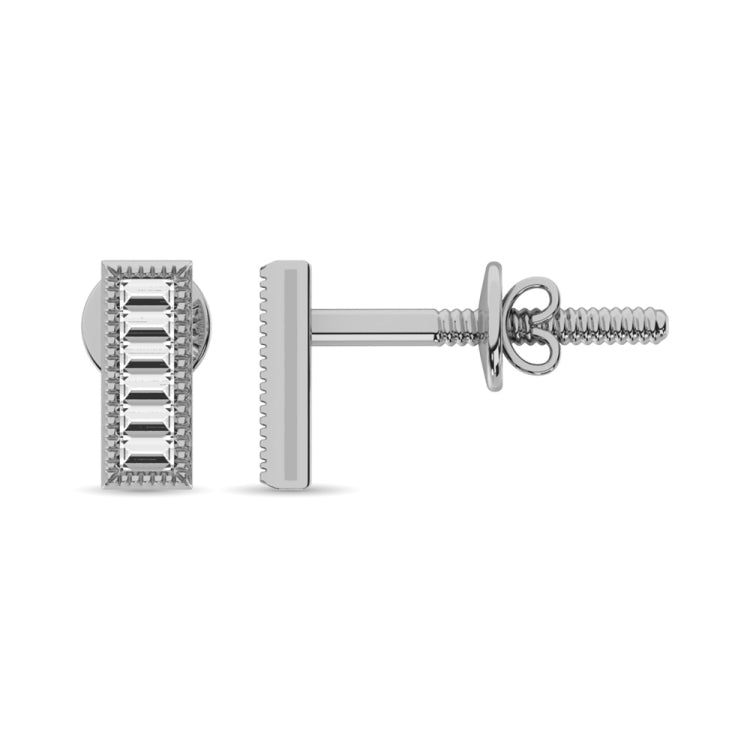 Diamond 1/20 Ct.Tw. Fashion Earrings in 10K White Gold