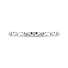Diamond 1/10 ct tw Stackable Ring in 10K White Gold
