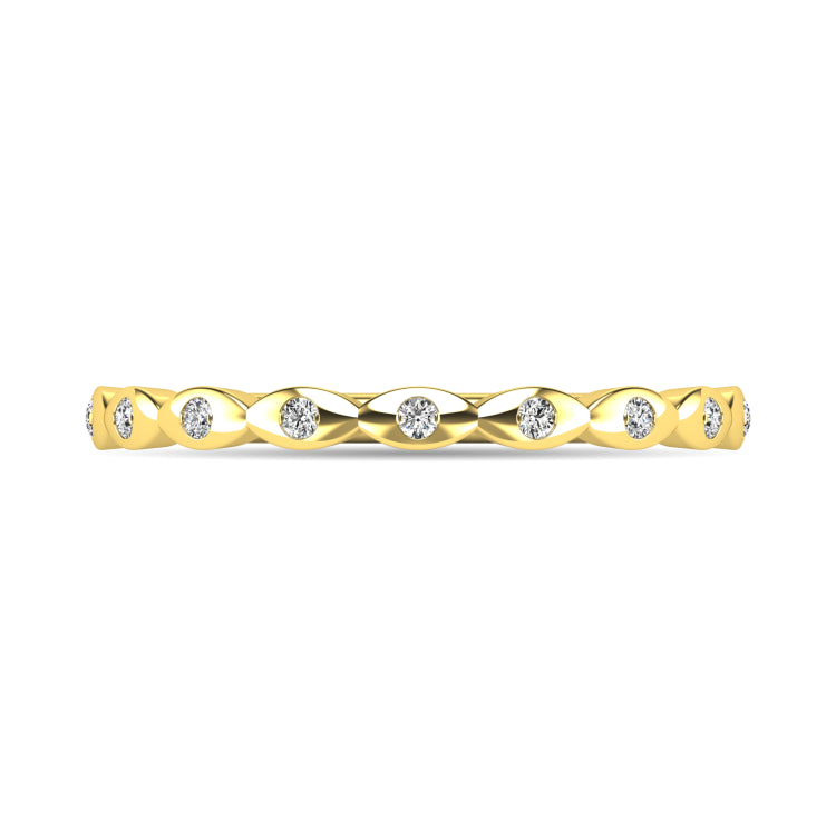 Diamond 1/10 ct tw Stackable Ring in 10K Yellow Gold