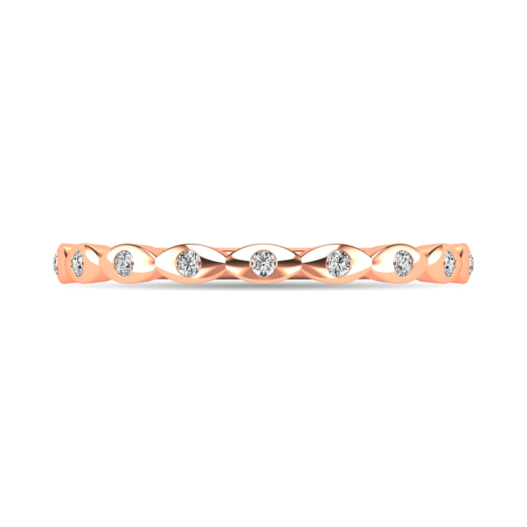 Diamond 1/10 ct tw Stackable Ring in 10K Rose Gold