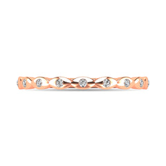 Diamond 1/10 ct tw Stackable Ring in 10K Rose Gold