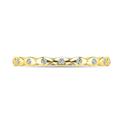 Diamond 1/10 ct tw Stackable Ring in 10K Yellow Gold