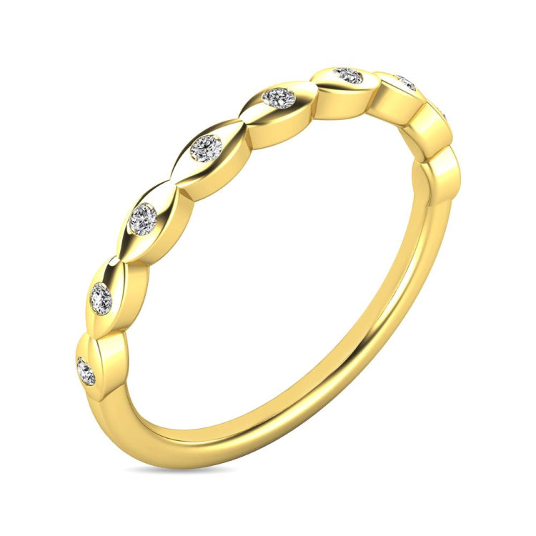 Diamond 1/10 ct tw Stackable Ring in 10K Yellow Gold