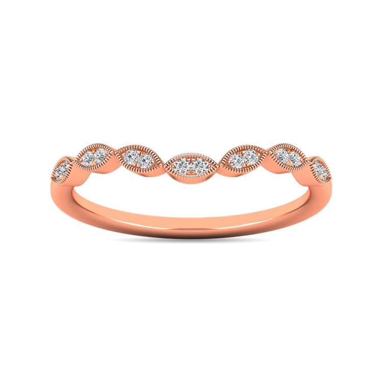 Diamond 1/20 ct tw Stackable Ring in 10K Rose Gold