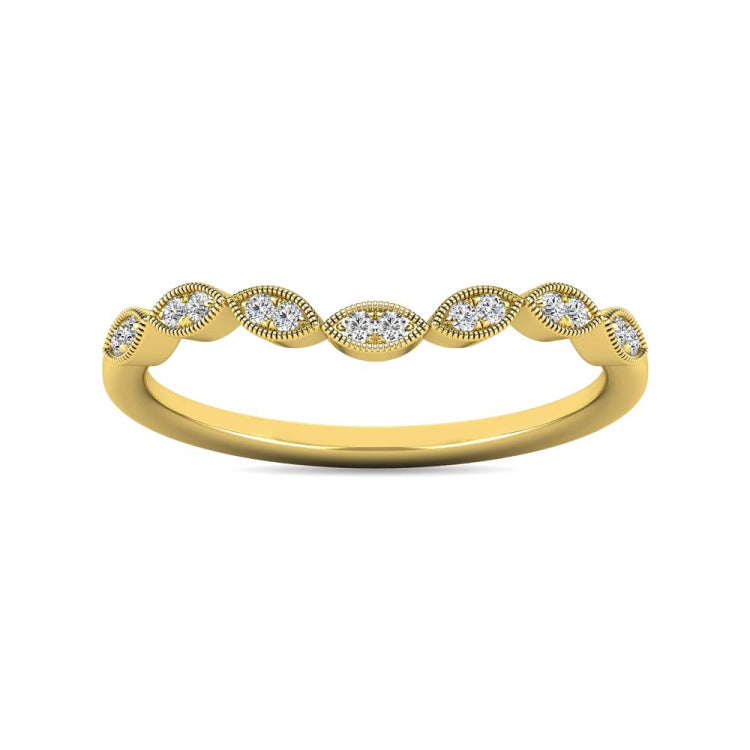 Diamond 1/20 ct tw Stackable Ring in 10K Yellow Gold