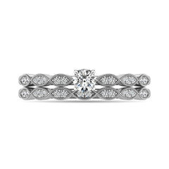 Diamond 1/3 ct tw Bridal Ring in 10K White Gold
