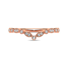 Diamond 1/10 ct tw Anniversary Band in 10K Rose Gold