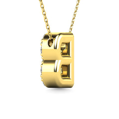 Diamond 1/8 Ct.Tw. Letter B Pendant in 14K Yellow Gold&quot;&quot;