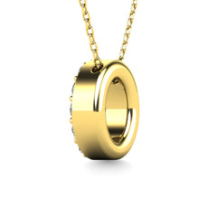 Diamond 1/8 Ct.Tw. Letter O Pendant in 14K Yellow Gold&quot;&quot;