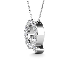 Diamond 1/6 Ct.Tw. Letter Q Pendant in 14K White Gold&quot;&quot;
