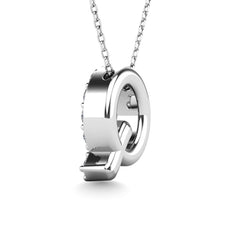 Diamond 1/6 Ct.Tw. Letter Q Pendant in 14K White Gold&quot;&quot;