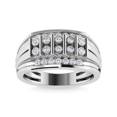 Diamond 1/2 Ct.Tw. Mens Fashion Ring in 10K Yellow Gold