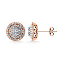 Diamond 7/8 Ct.Tw. Fashion Earrings in 14K Rose Gold