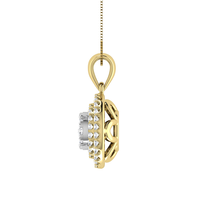 Diamond 3/4 Ct.Tw. Fashion Pendant in 14K Yellow Gold