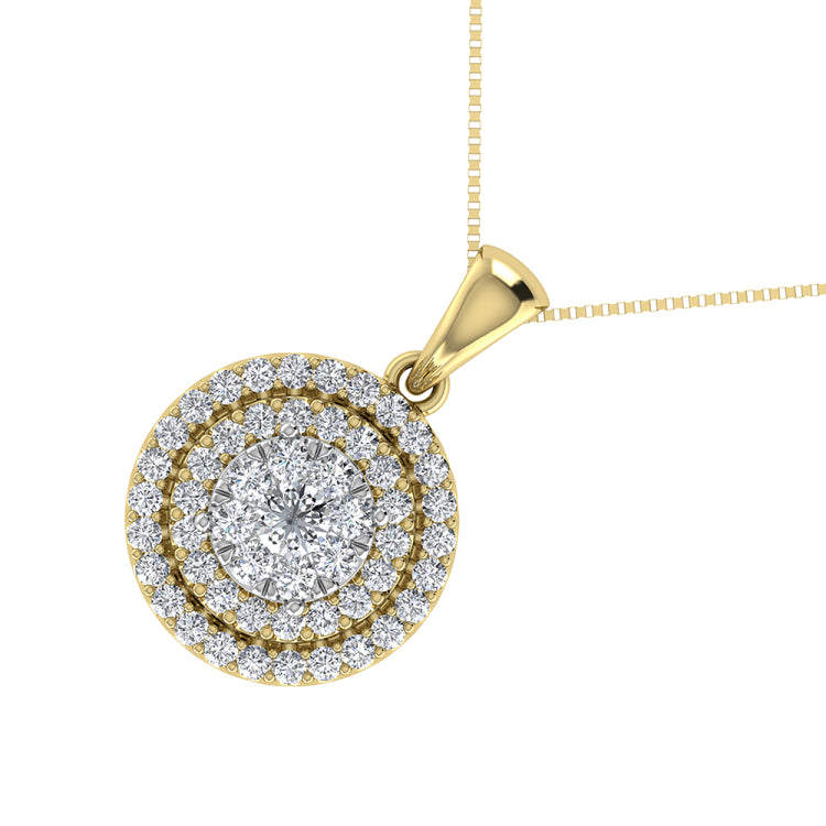 Diamond 3/4 Ct.Tw. Fashion Pendant in 14K Yellow Gold