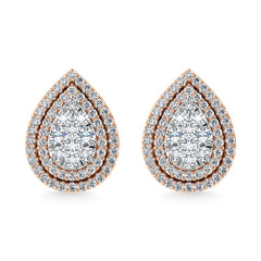 Diamond 7/8 Ct.Tw. Fashion Earrings in 14K Rose Gold