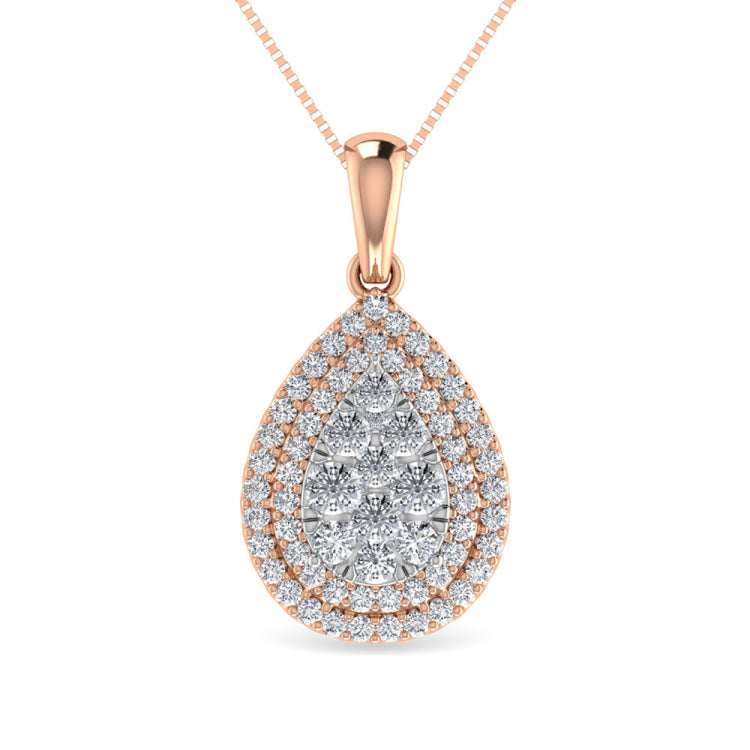 Diamond 3/4 Ct.Tw. Fashion Pendant in 14K Rose Gold