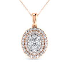 Diamond 3/4 Ct.Tw. Fashion Pendant in 14K Rose Gold