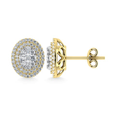 Diamond 7/8 Ct.Tw. Fashion Earrings in 14K Yellow Gold