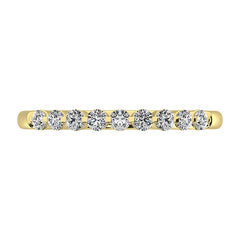 10K Yellow Gold 1/4 Ct.Tw. Diamond Stackable Band