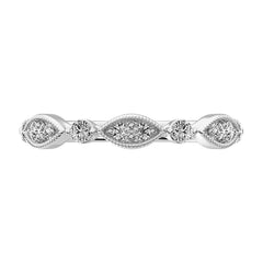 14K White Gold 1/3 Ct.Tw. Diamond Stackable Band