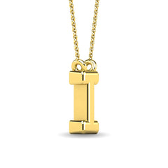 Diamond 1/20 Ct.Tw. Letter I Pendant in 10K Yellow Gold&quot;&quot;