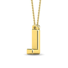 Diamond 1/20 Ct.Tw. Letter L Pendant in 10K Yellow Gold&quot;&quot;