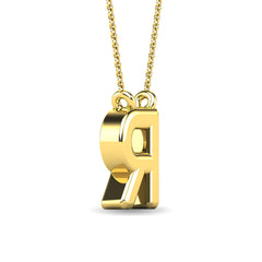 Diamond 1/20 Ct.Tw. Letter R Pendant in 10K Yellow Gold&quot;&quot;