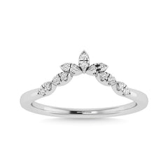 Diamond 1/10 Ct.Tw. Anniversary Band in 14K White Gold