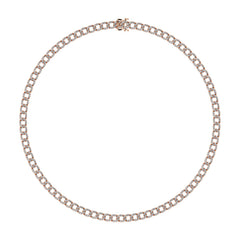 Diamond 7/8 Ct.Tw. Cuban Necklace in 14K Rose Gold