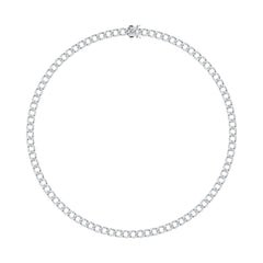 Diamond 7/8 Ct.Tw. Cuban Necklace in 14K White Gold