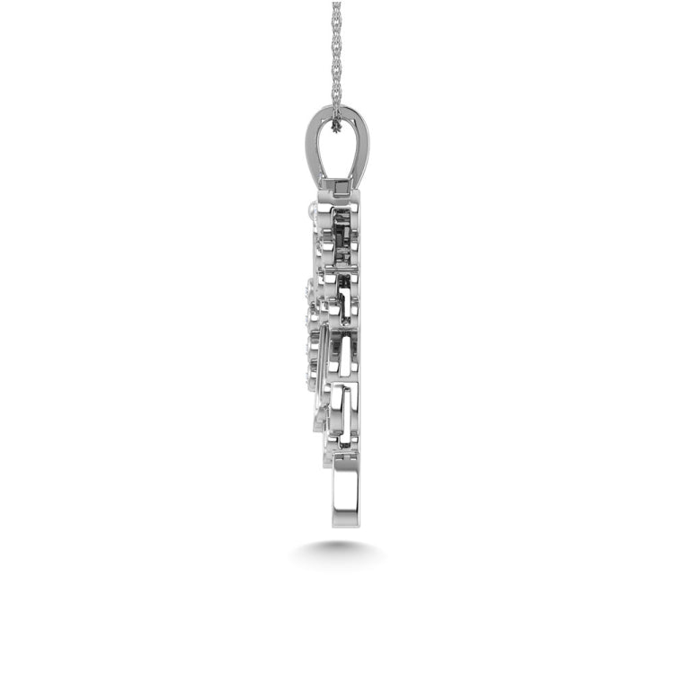 Diamond 1 Ct.Tw. Butterfly Pendant in 10K White Gold