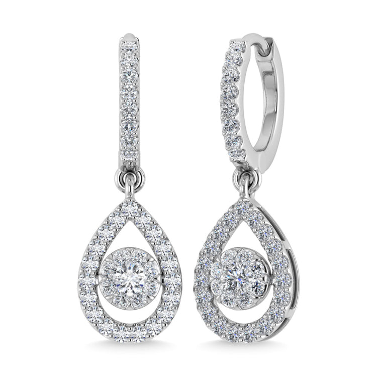 Diamond  5/8 Ct.Tw. Danglers Earrings in 14K White Gold