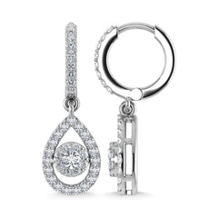 Diamond  5/8 Ct.Tw. Danglers Earrings in 14K White Gold
