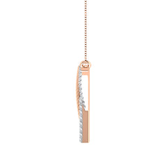 10K Two Tone Gold 1/6 Ct.Tw. Diamond Fashion Necklace