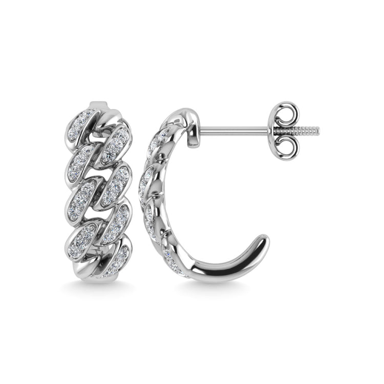 Diamond  1/5 Ct.Tw. J Earrings in 14K White Gold